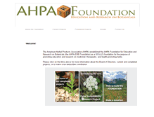 Tablet Screenshot of ahpafoundation.org